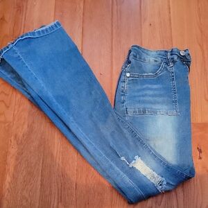 Chic Blue Flare Jeans for Women